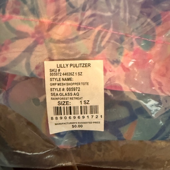 NIP Lilly Pulitzer Rainforest Retreat Sea Glass Aqua set - Picture 8 of 8